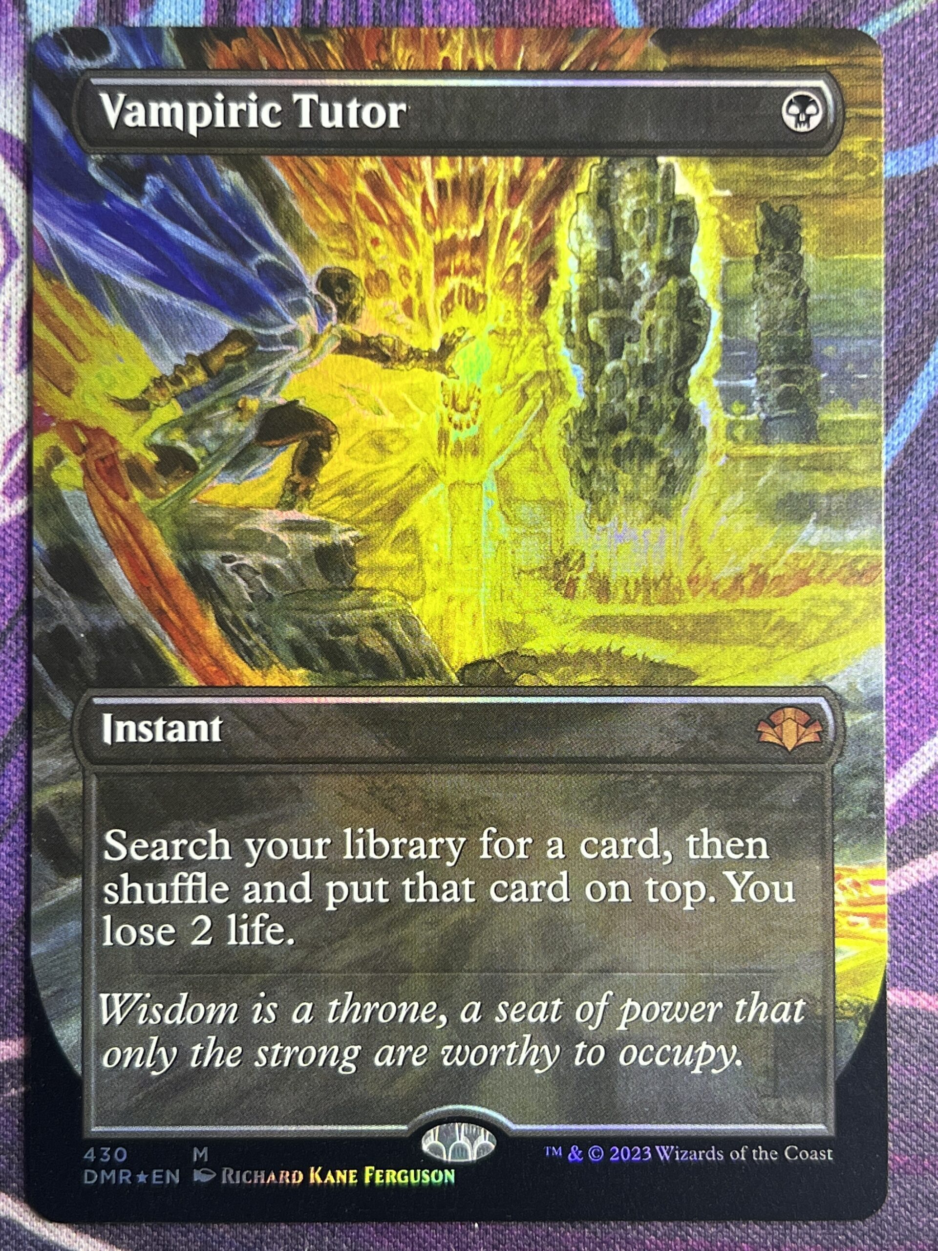 Vampiric Tutor Dmr Full Art Foil Bootleg Mage