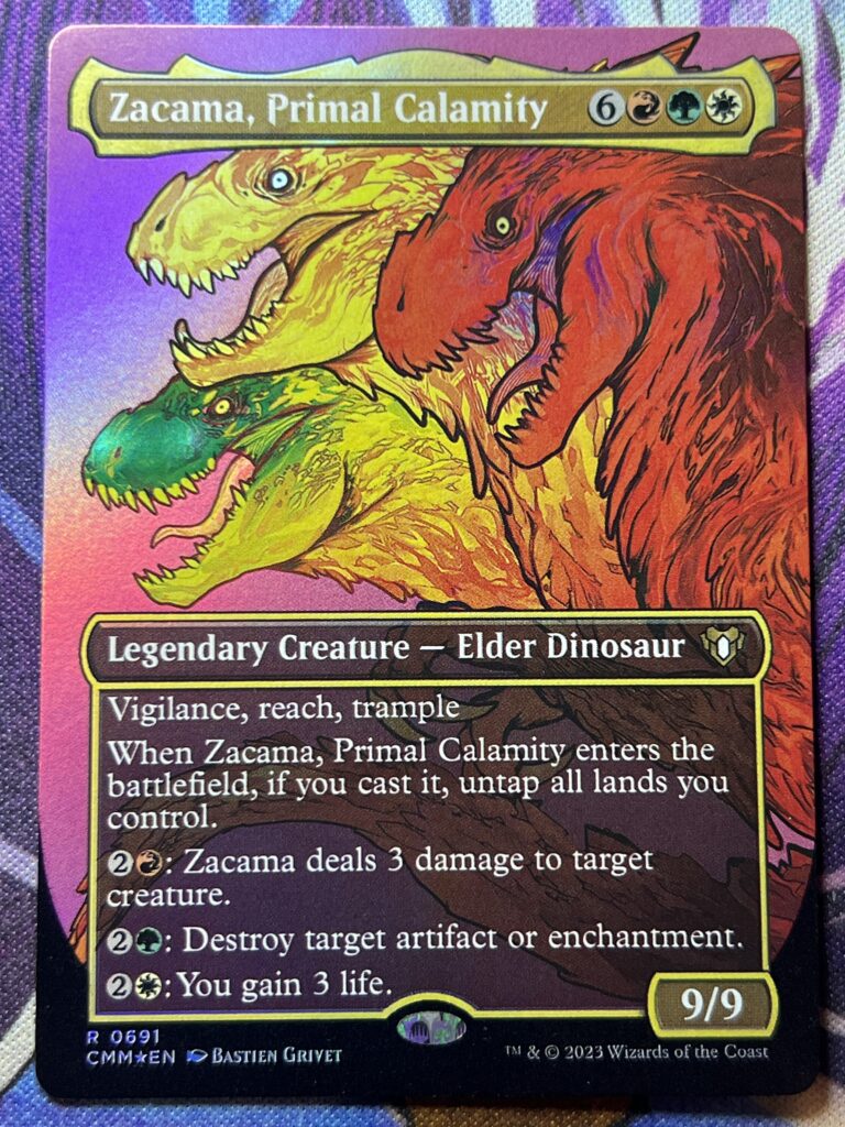 Zacama Primal Calamity Cmm Full Art Foil Bootleg Mage