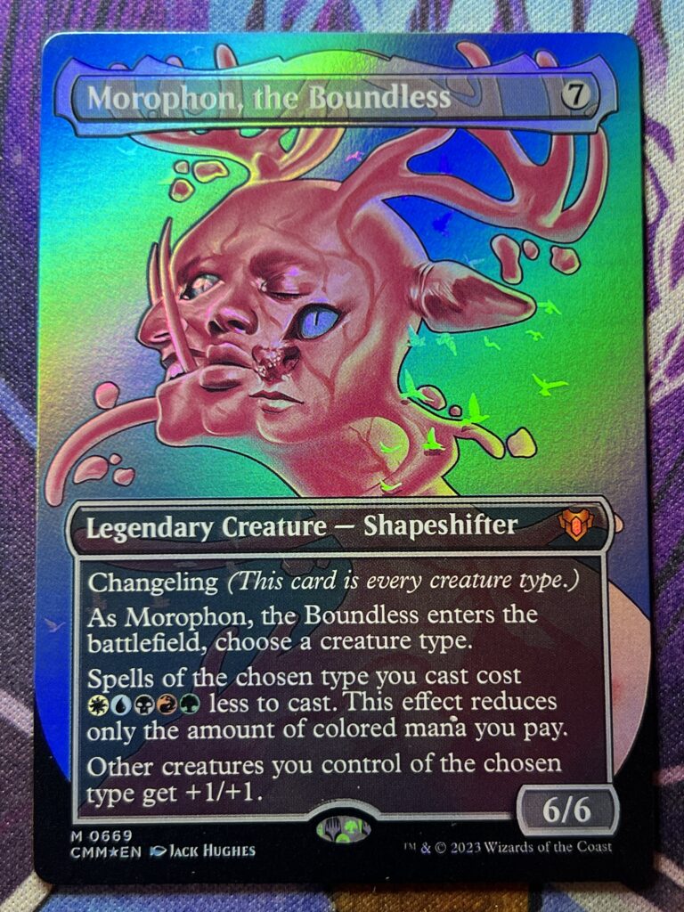 Morophon The Boundless Cmm Full Art Foil Bootleg Mage