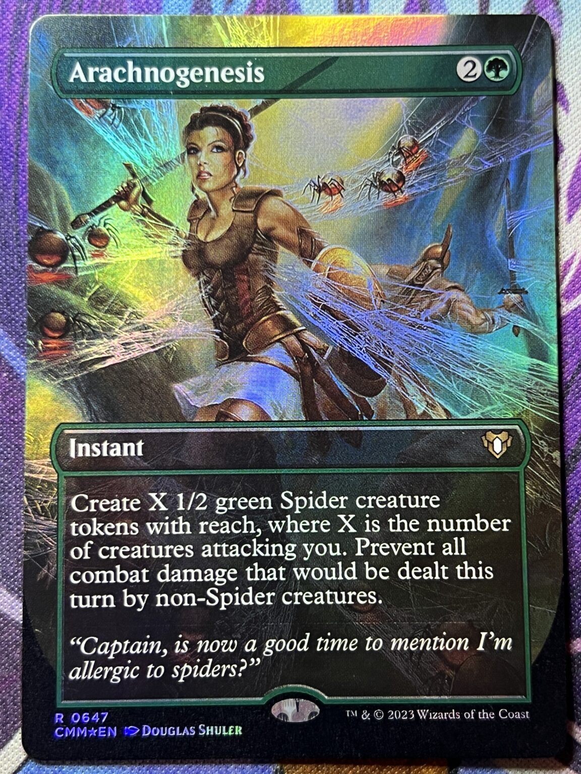 Arachnogenesis CMM Full Art Foil Bootleg Mage