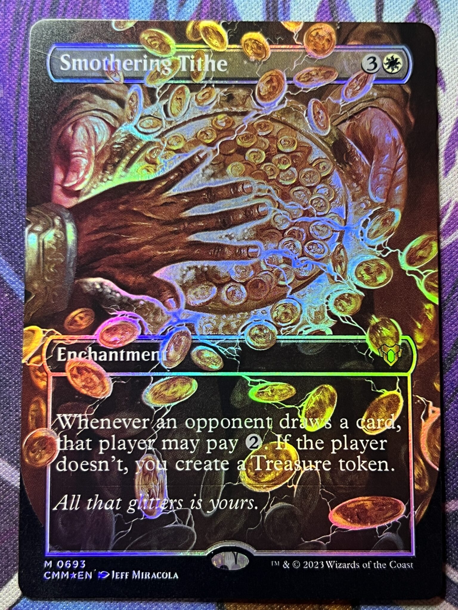 Smothering Tithe CMM Full Art Foil Bootleg Mage