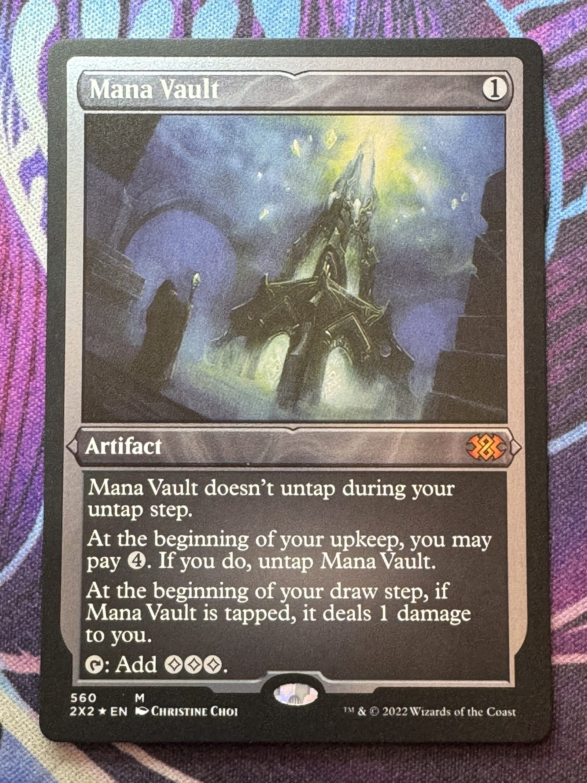 Mana Vault 2X2 Etched Foil Bootleg Mage