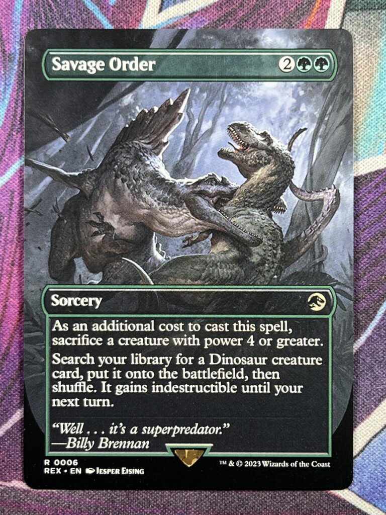 Savage Order Rex Full Art Bootleg Mage