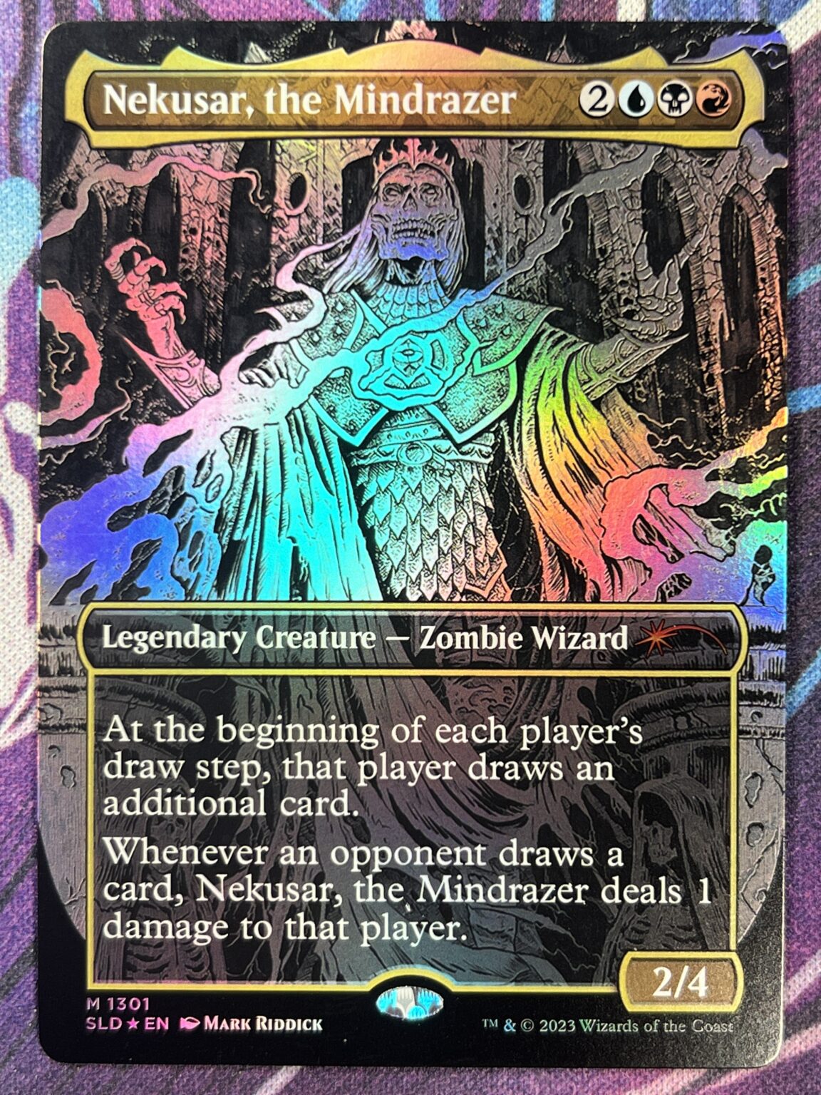 Nekusar The Mindrazer SLD Full Art Foil Bootleg Mage