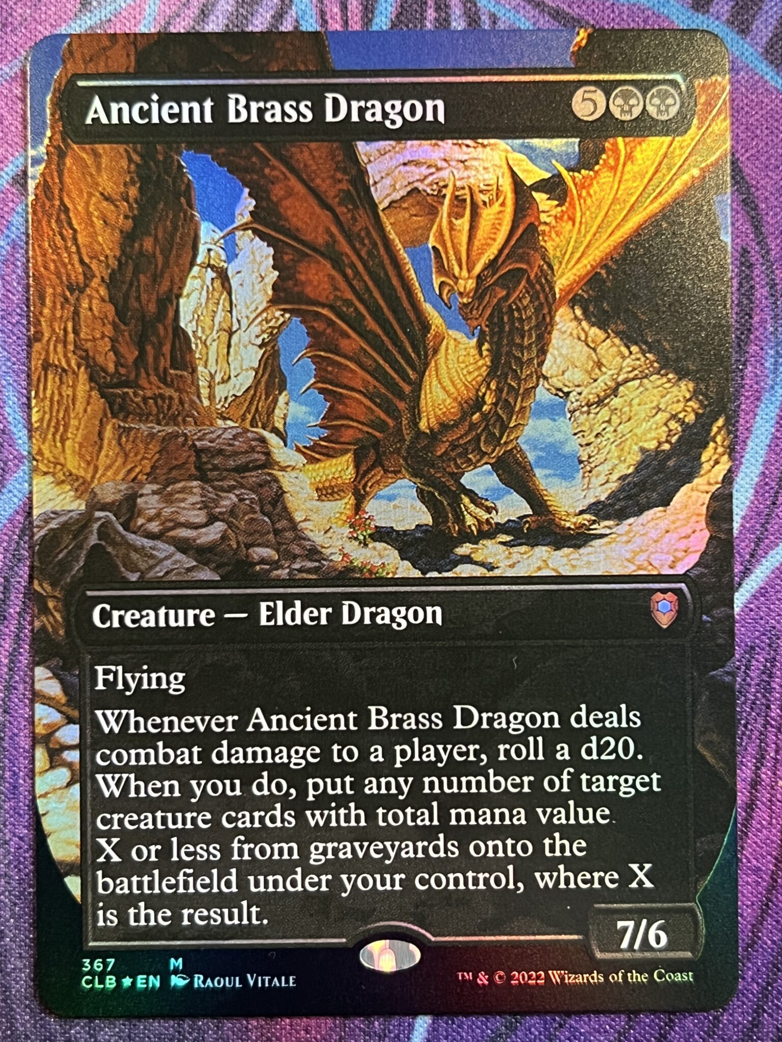 Ancient Brass Dragon Full Art Foil – Bootleg Mage