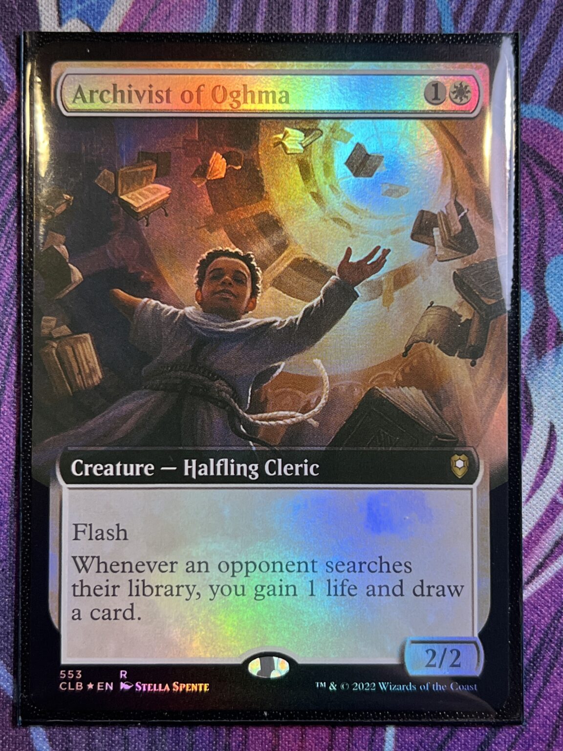 Archivist Of Oghma Clb Full Art Foil Bootleg Mage