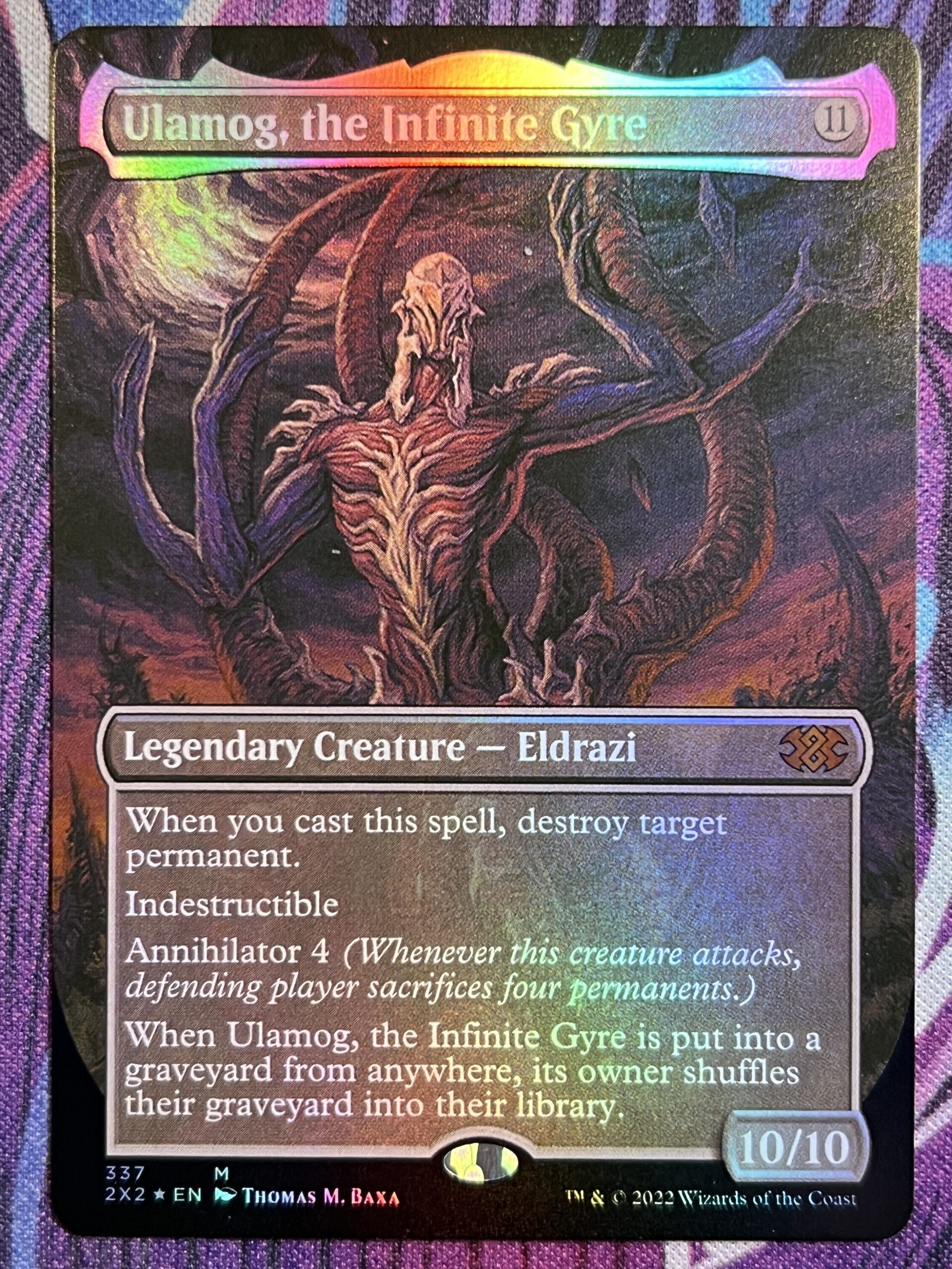 Ulamog, the Infinite Gyre 2X2 Full Art Foil – Bootleg Mage