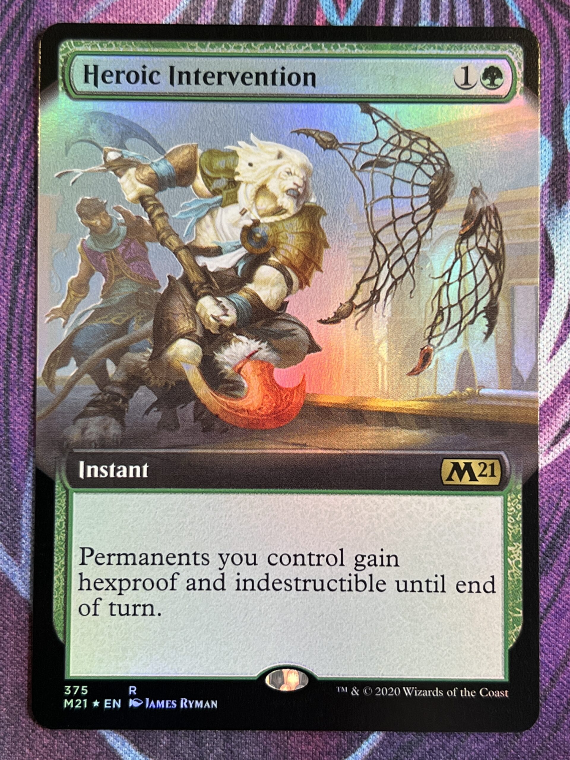 Heroic Intervention Borderless Foil – Bootleg Mage