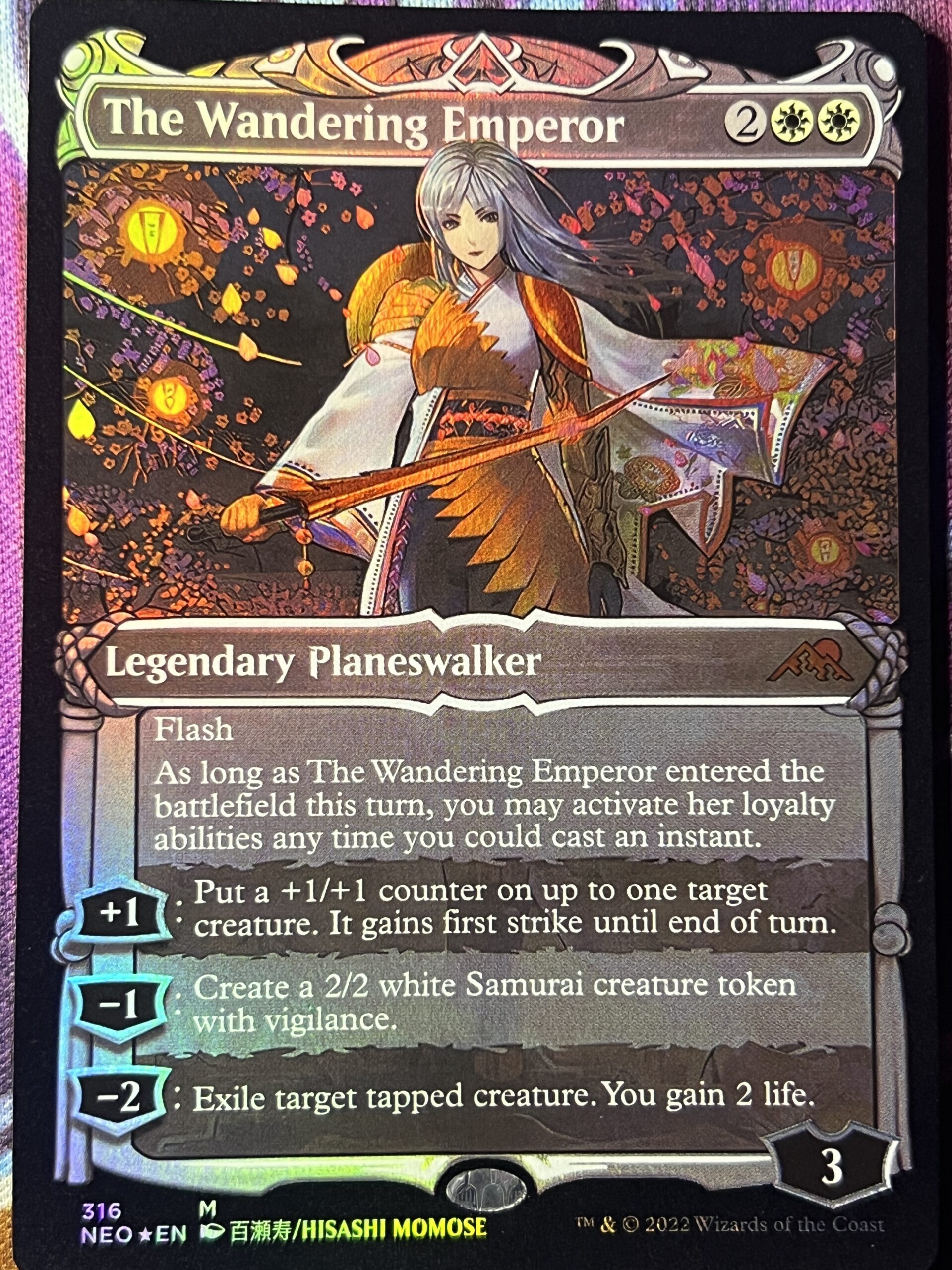 The Wandering Emperor NEO Showcase Foil – Bootleg Mage