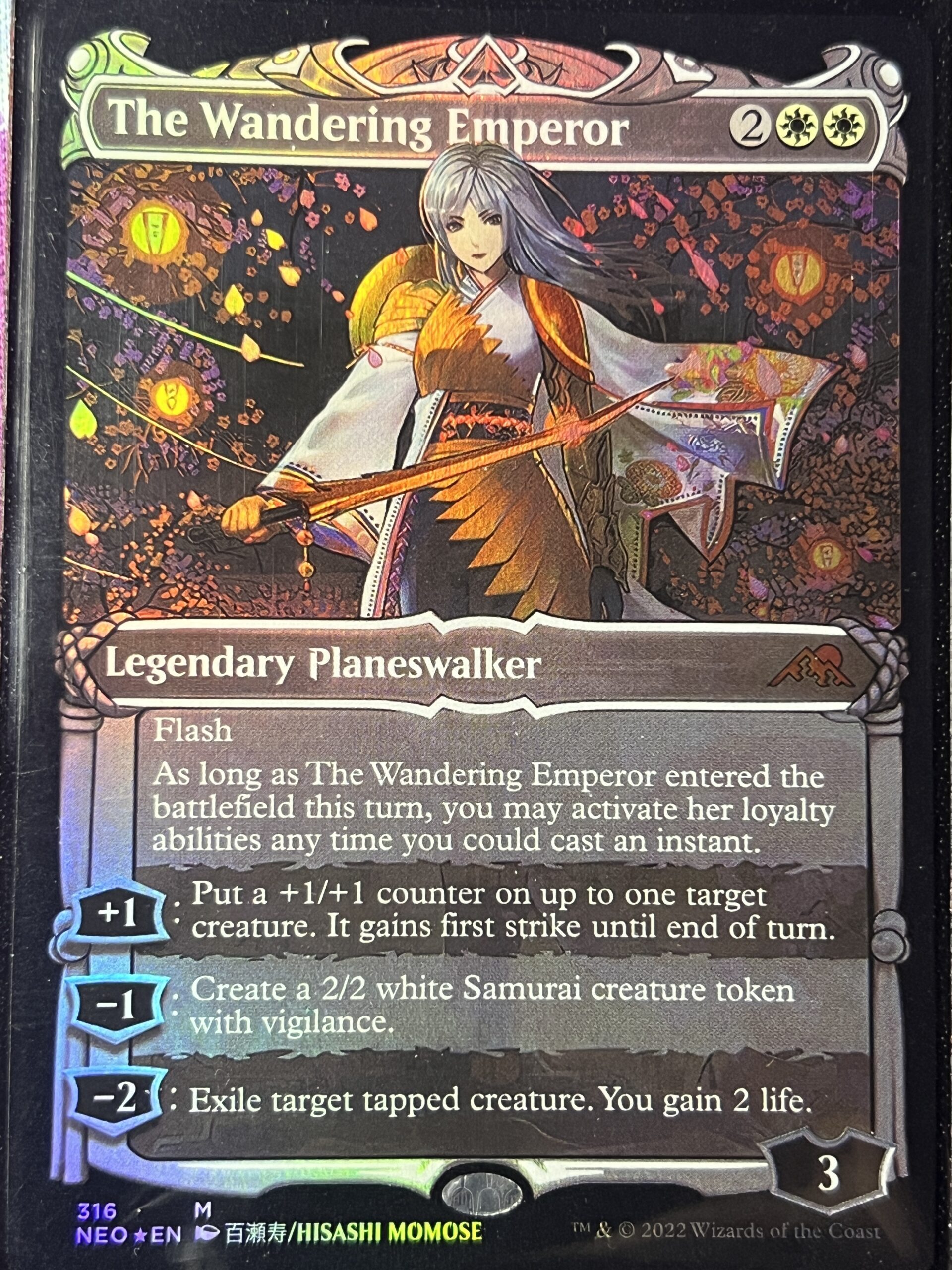 The Wandering Emperor NEO Showcase Foil – Bootleg Mage