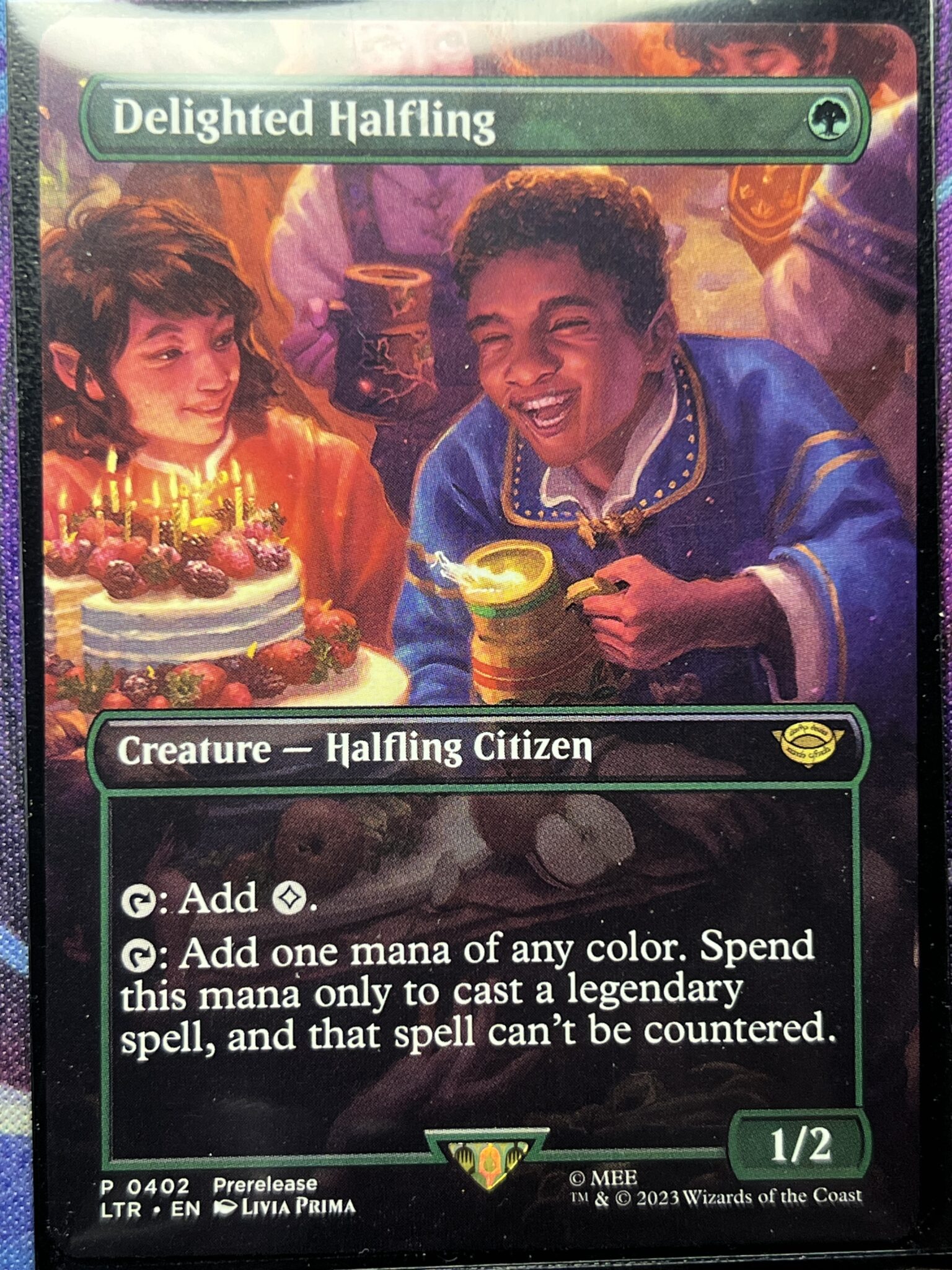 Delighted Halfling LTR Full Art – Bootleg Mage