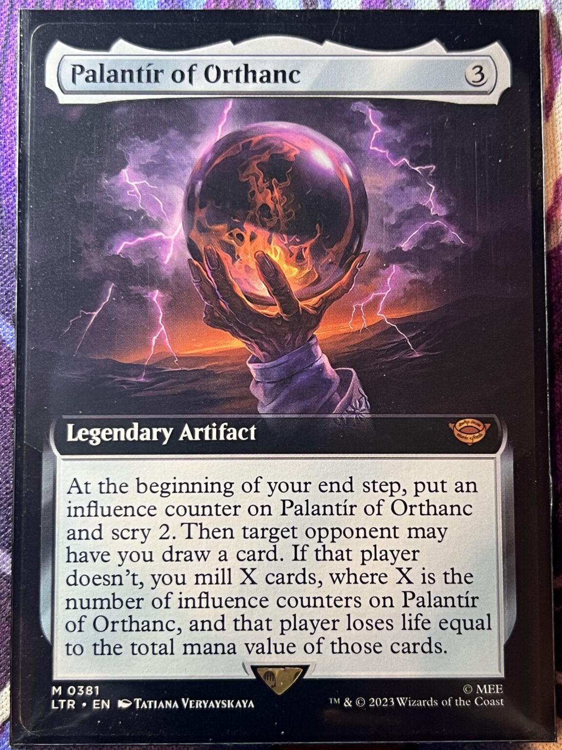 Palantir of Orthanc LTR Extended Art – Bootleg Mage