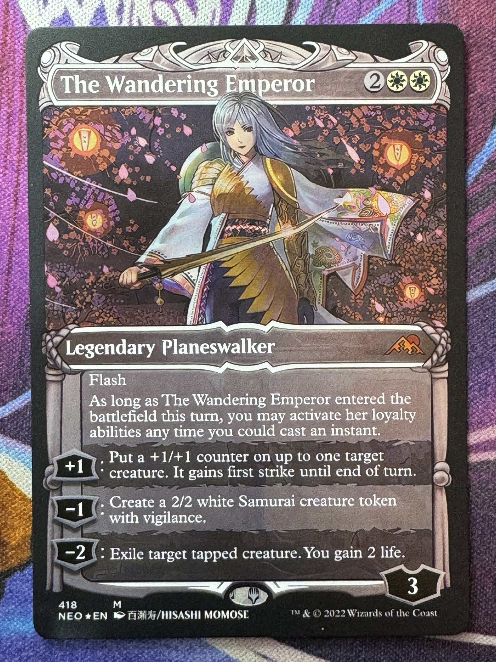 The Wandering Emperor NEO Showcase Etched Foil – Bootleg Mage