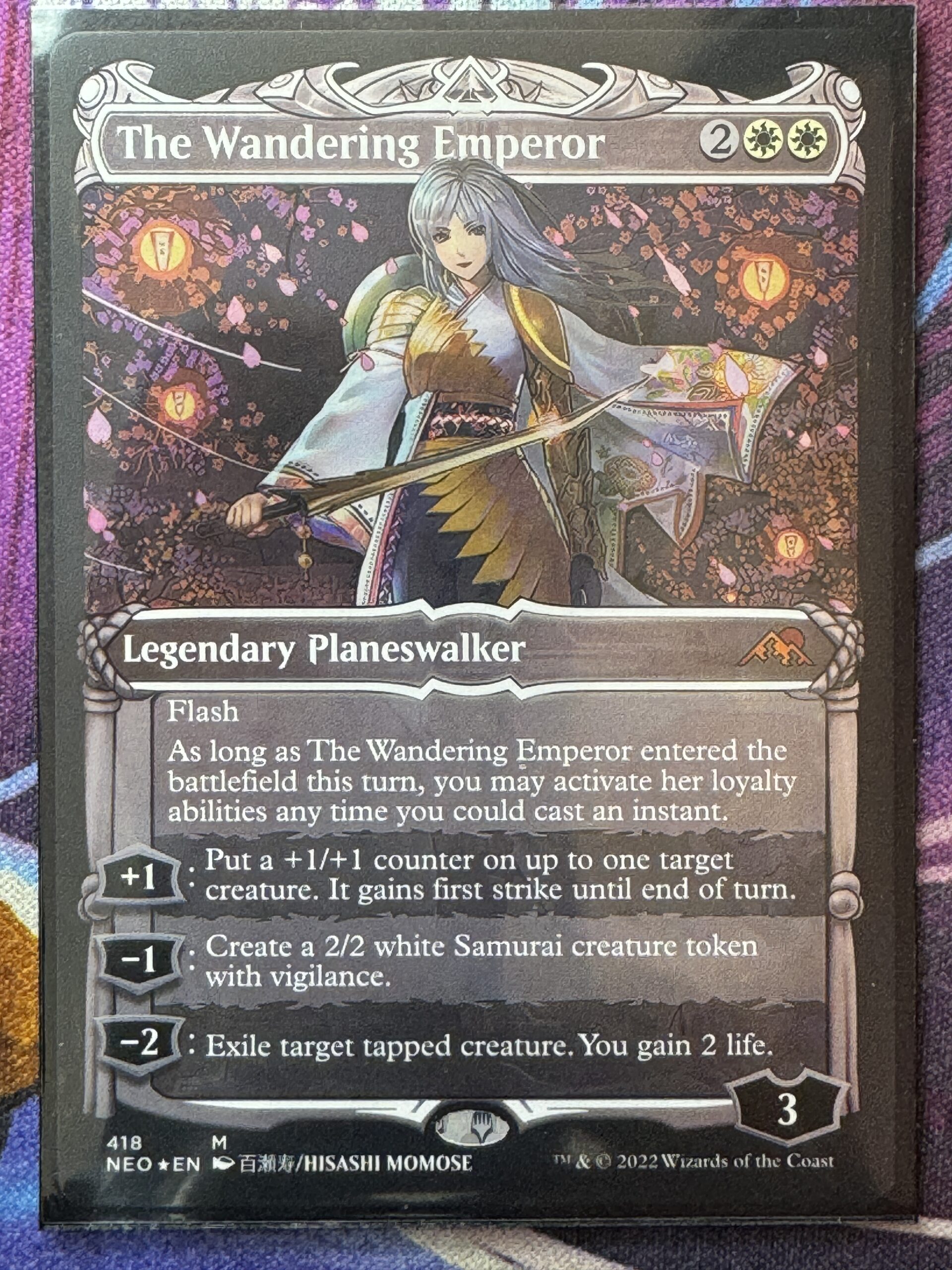 The Wandering Emperor NEO Showcase Etched Foil Bootleg Mage