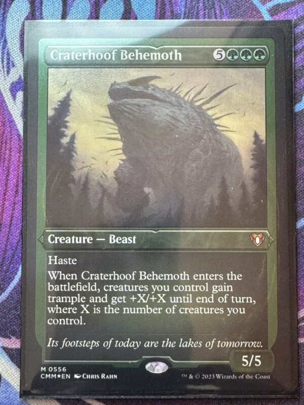 Craterhoof Behemoth CMM Etched Foil – Bootleg Mage