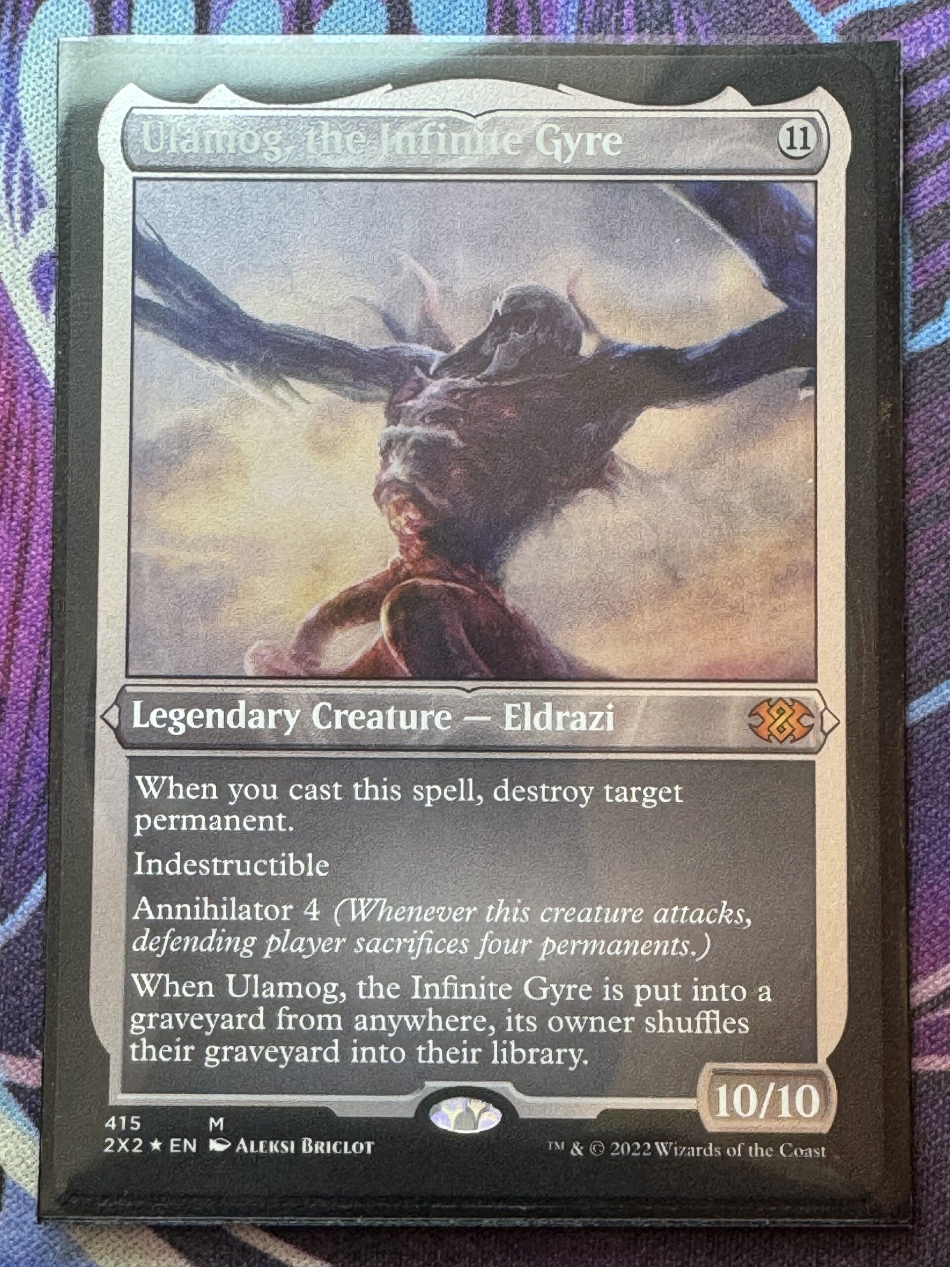 Ulamog, the Infinite Gyre 2X2 Etched Foil – Bootleg Mage