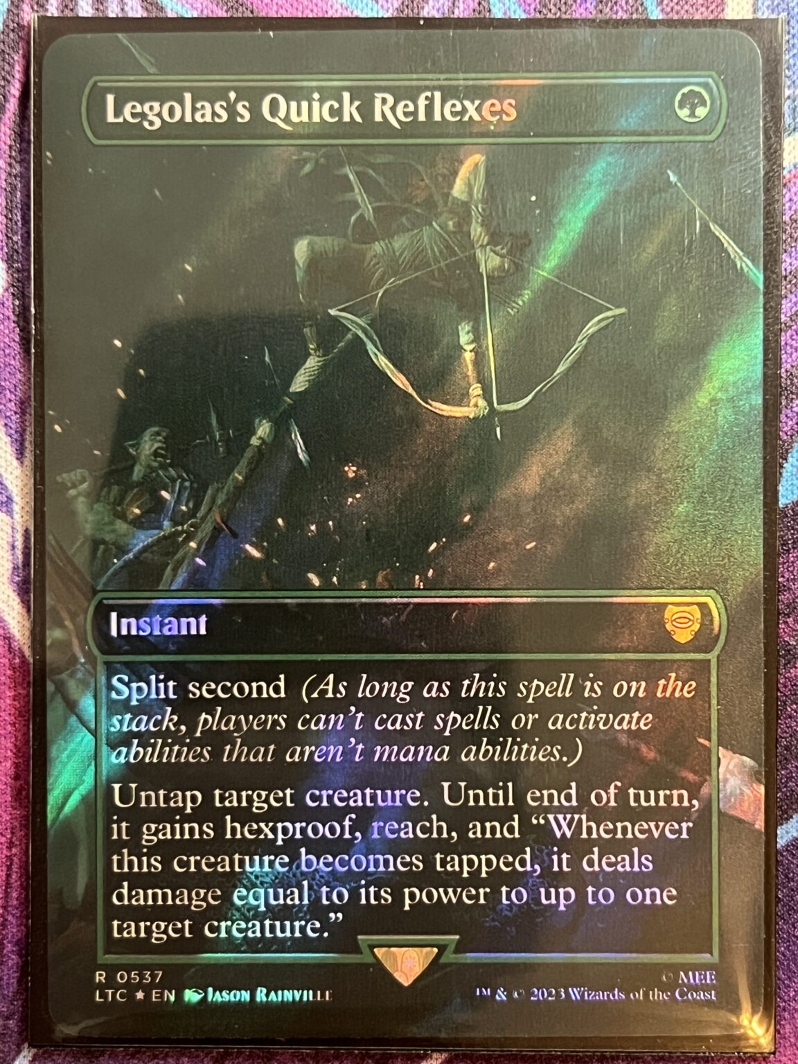 Legolas’s Quick Reflexes LTC Full Art Surge Foil – Bootleg Mage