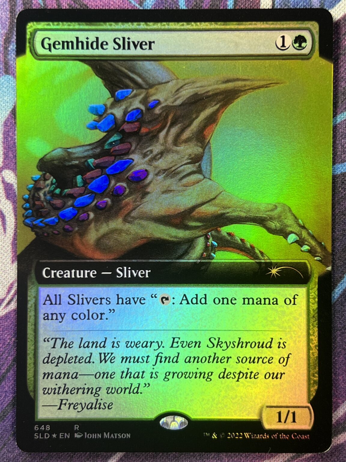 Gemhide Sliver SLD Extended Art Foil – Bootleg Mage