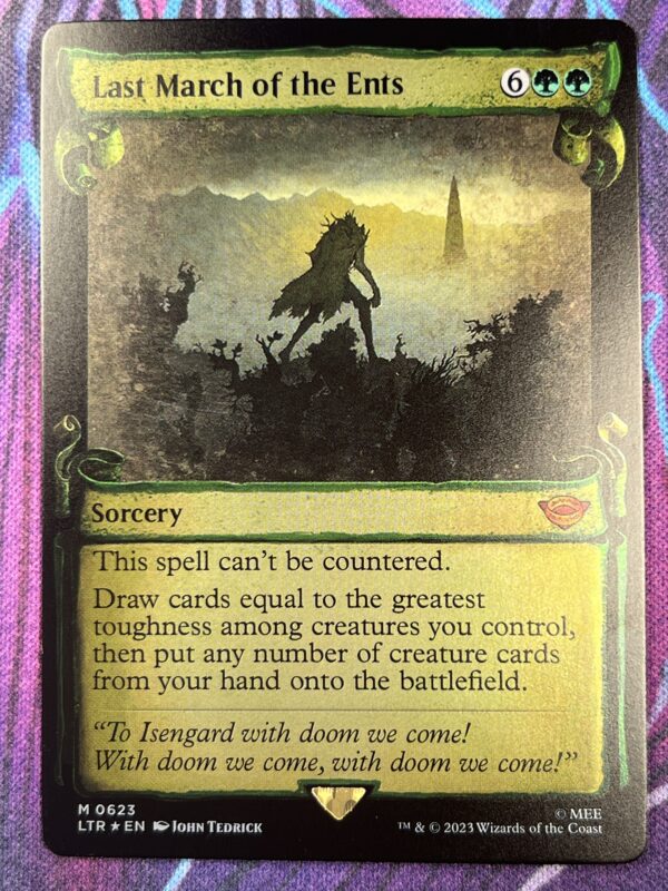 Last March of the Ents LTR Showcase Scrolls Silver Foil