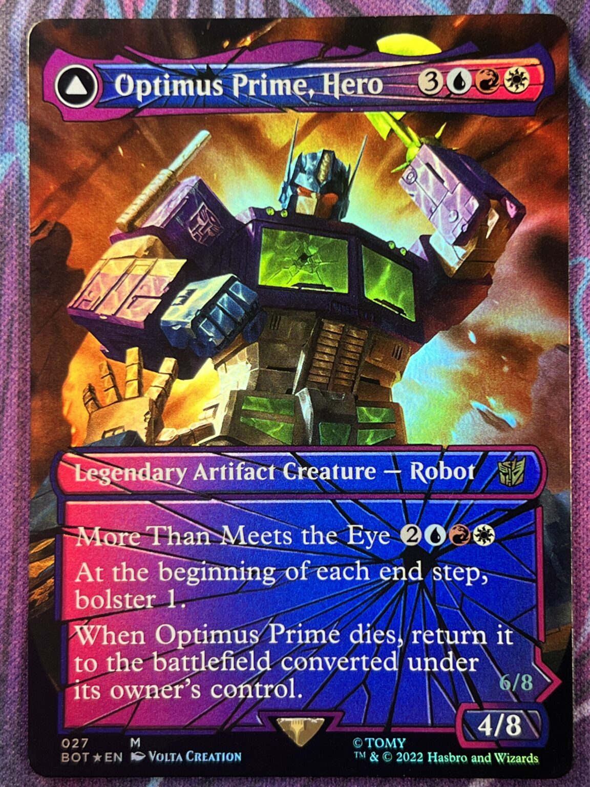 Optimus Prime, Hero BOT Showcase Foil – Bootleg Mage