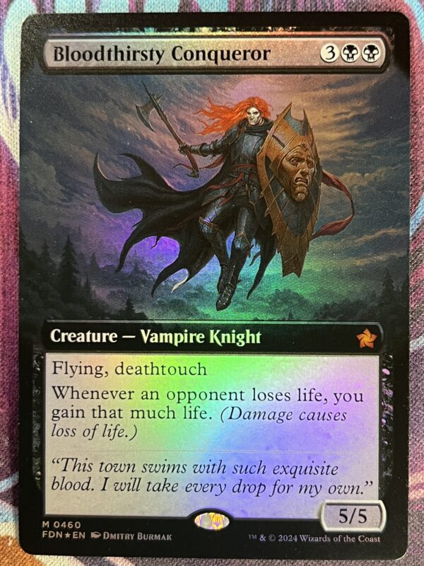 Bloodthirsty Conqueror FDN Extended Art #460 Foil