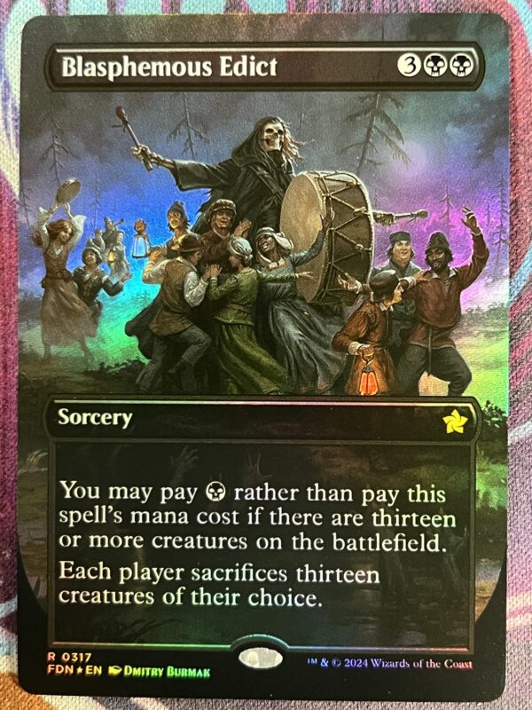 Blasphemous Edict FDN Full Art #317 Foil