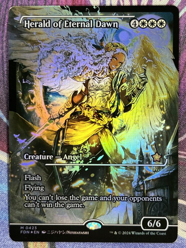 Herald of Eternal Dawn FDN #423 Showcase Art Foil