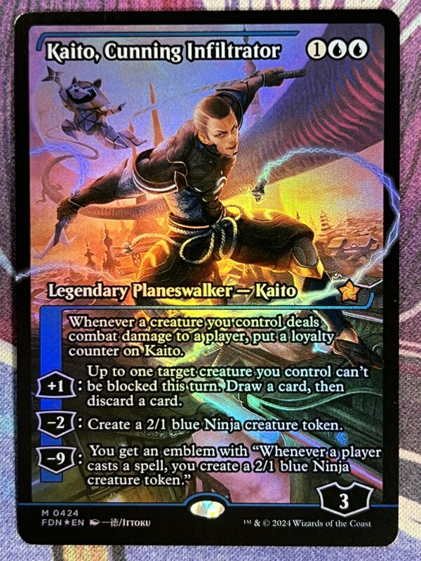 Kaito, Cunning Infiltrator FDN #424 Showcase Art Foil