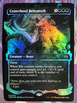Craterhoof Behemoth TDM Full Art  #404 Foil