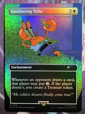 Smothering Tithe SLD Full Art #7009 Foil (Spongebob)