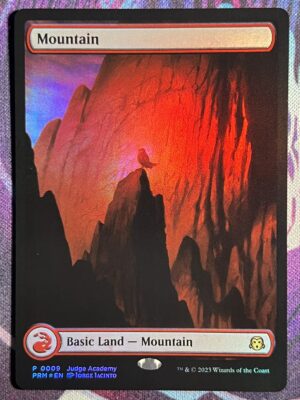 Mountain P23 Full Art #9 Foil Judge Promo