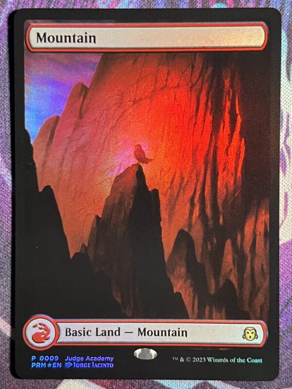 Mountain P23 Full Art #9 Foil Judge Promo