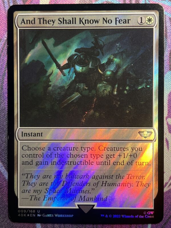 And They Shall Know No Fear 40K #9 Surge Foil
