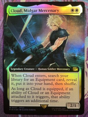 Cloud, Midgar Mercenary FIN Extended Art #427 Foil