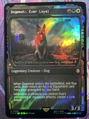Dogmeat, Ever Loyal PIP Showcase Art #868 Surge Foil