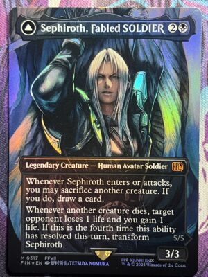 Sephiroth, Fabled SOLDIER FIN Full Art #317 Foil