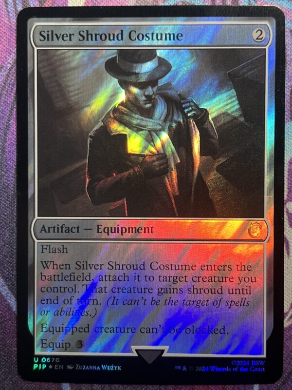 Silver Shroud Costume PIP #670 Surge Foil